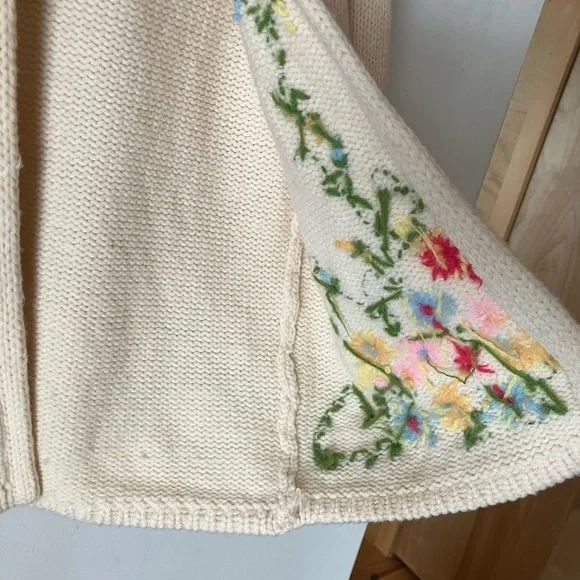 Vintage handmade embroidered cardigan - Picture 7 of 12
